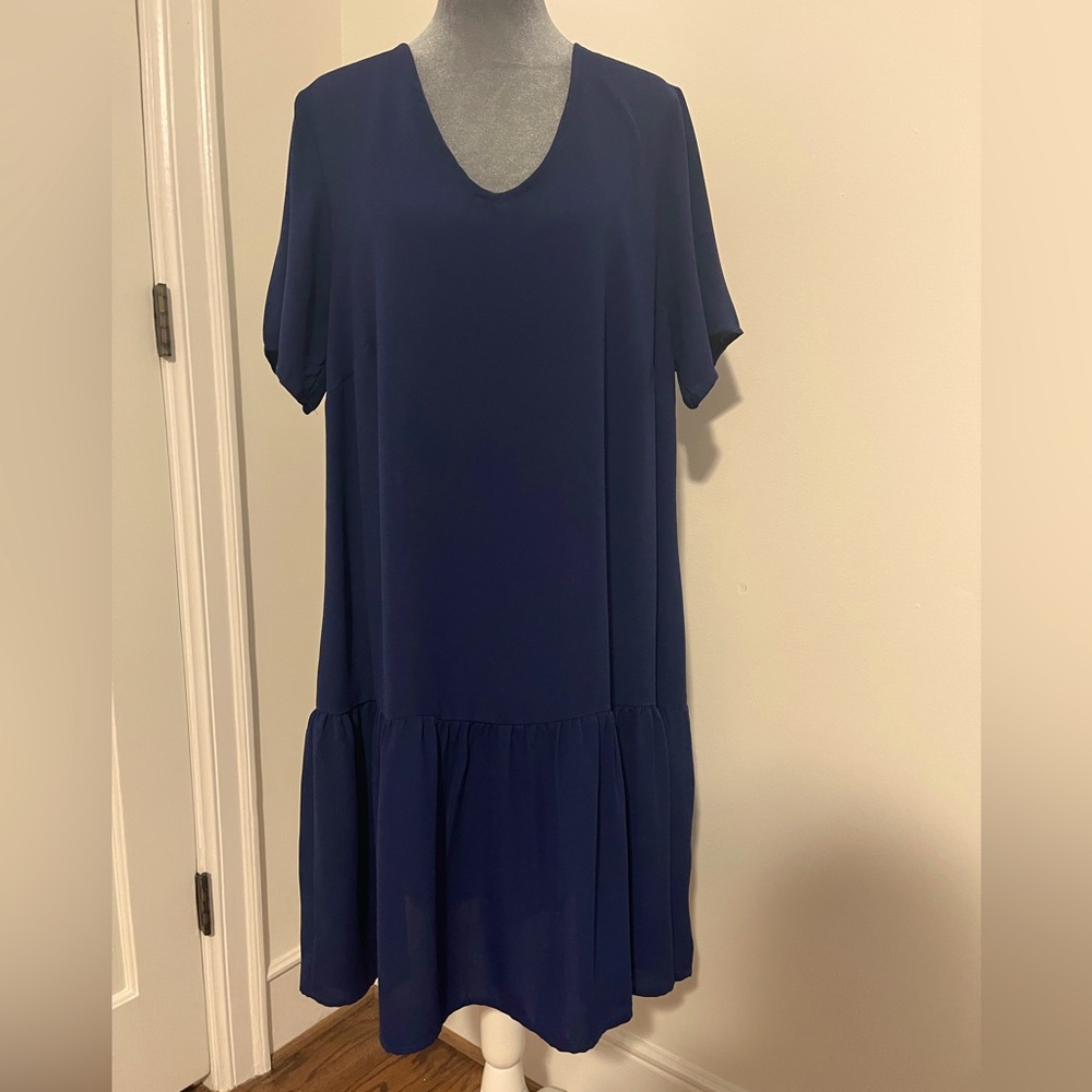 Navy Shift dress- Sz XL